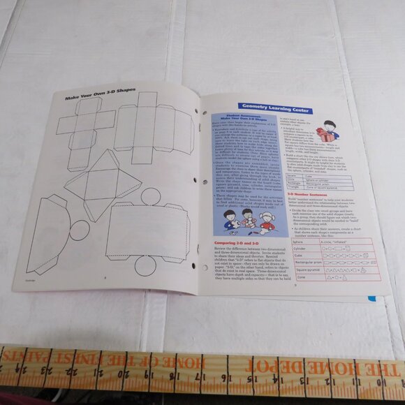 Solid Shapes BIG BOOK (almost 2 feet tall) with teacher pages CLASSROOM SIZE - Picture 12 of 16